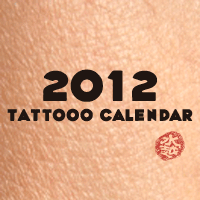AGUA Design 2012 tattooo calendar